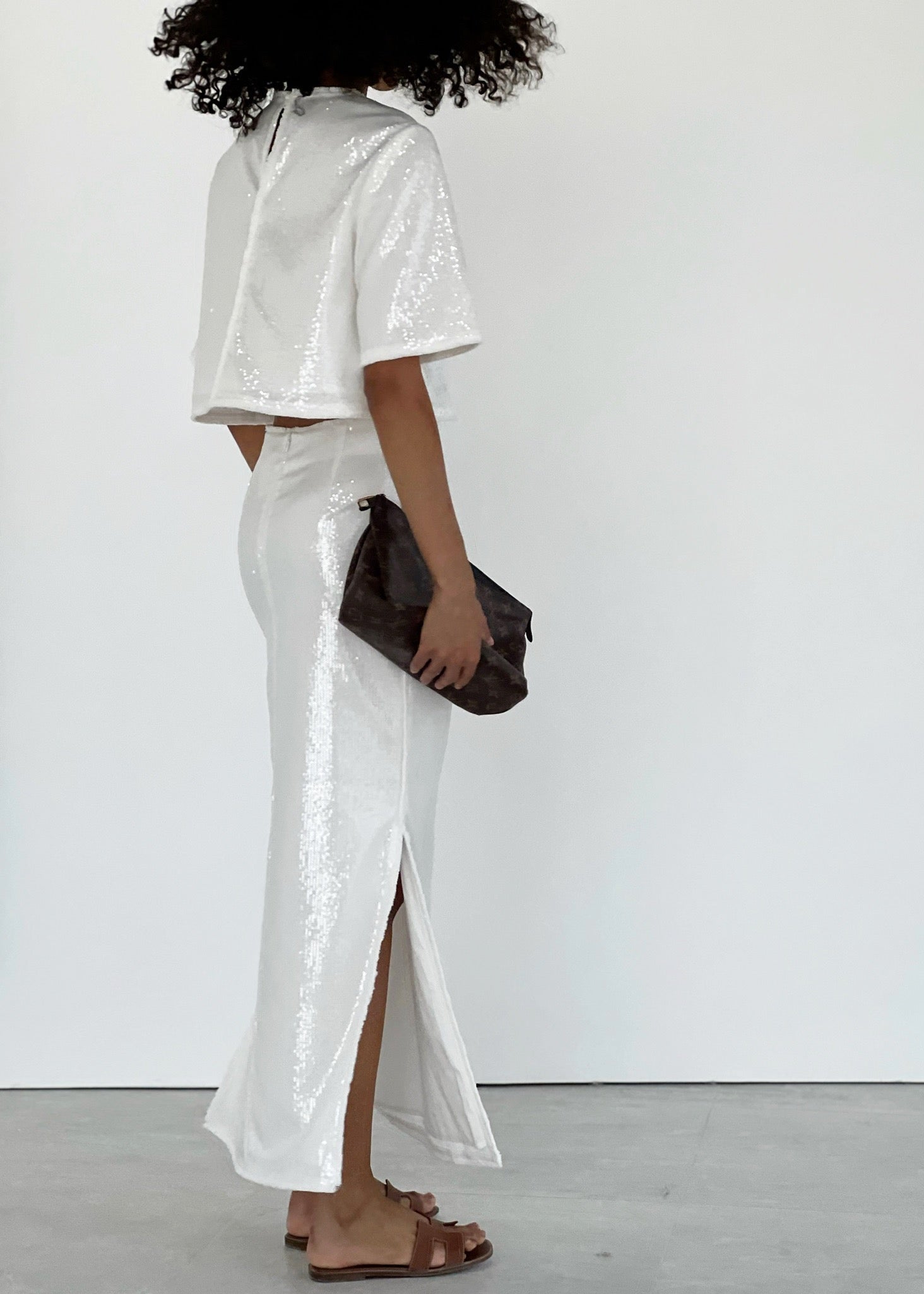 Lana Summer Sequinned Pencil Skirt