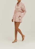 Portofino Stripe Shirt | White/Red
