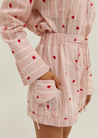 Portofino Stripe Shirt | White/Red