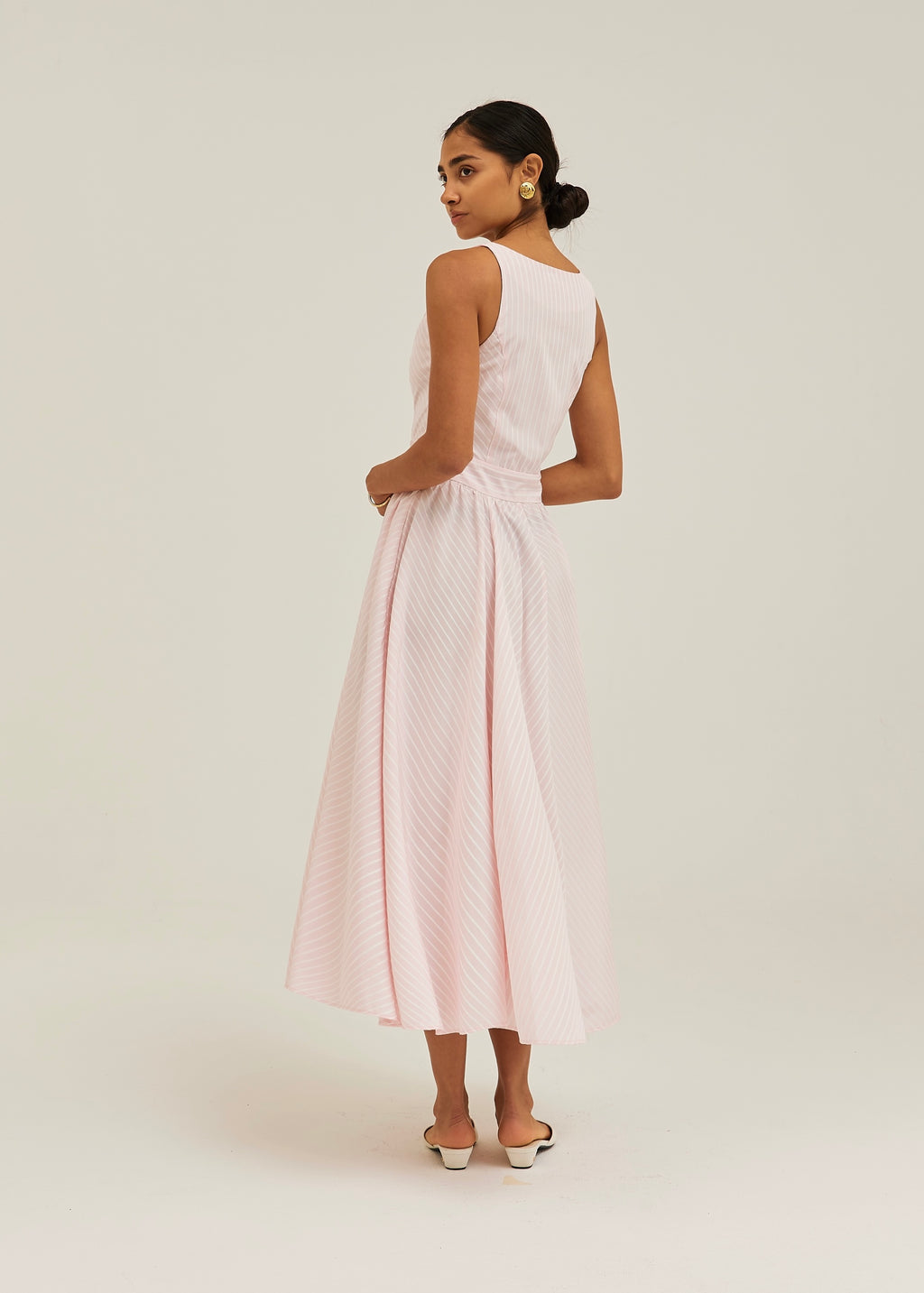 Kesha Stripe Icon Day Dress | Pink/White