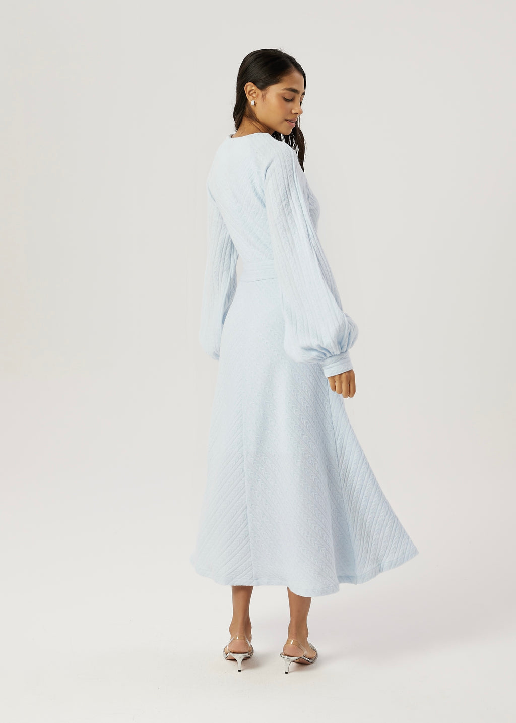 Ashlyn Soft Knit Dress | Pastel Blue