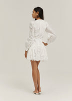 Sophia Cotton & Embroidered Day Dress