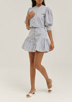 Laney Stripe Resort Skort | Navy/White