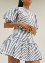 Laney Stripe Resort Skort | Navy/White