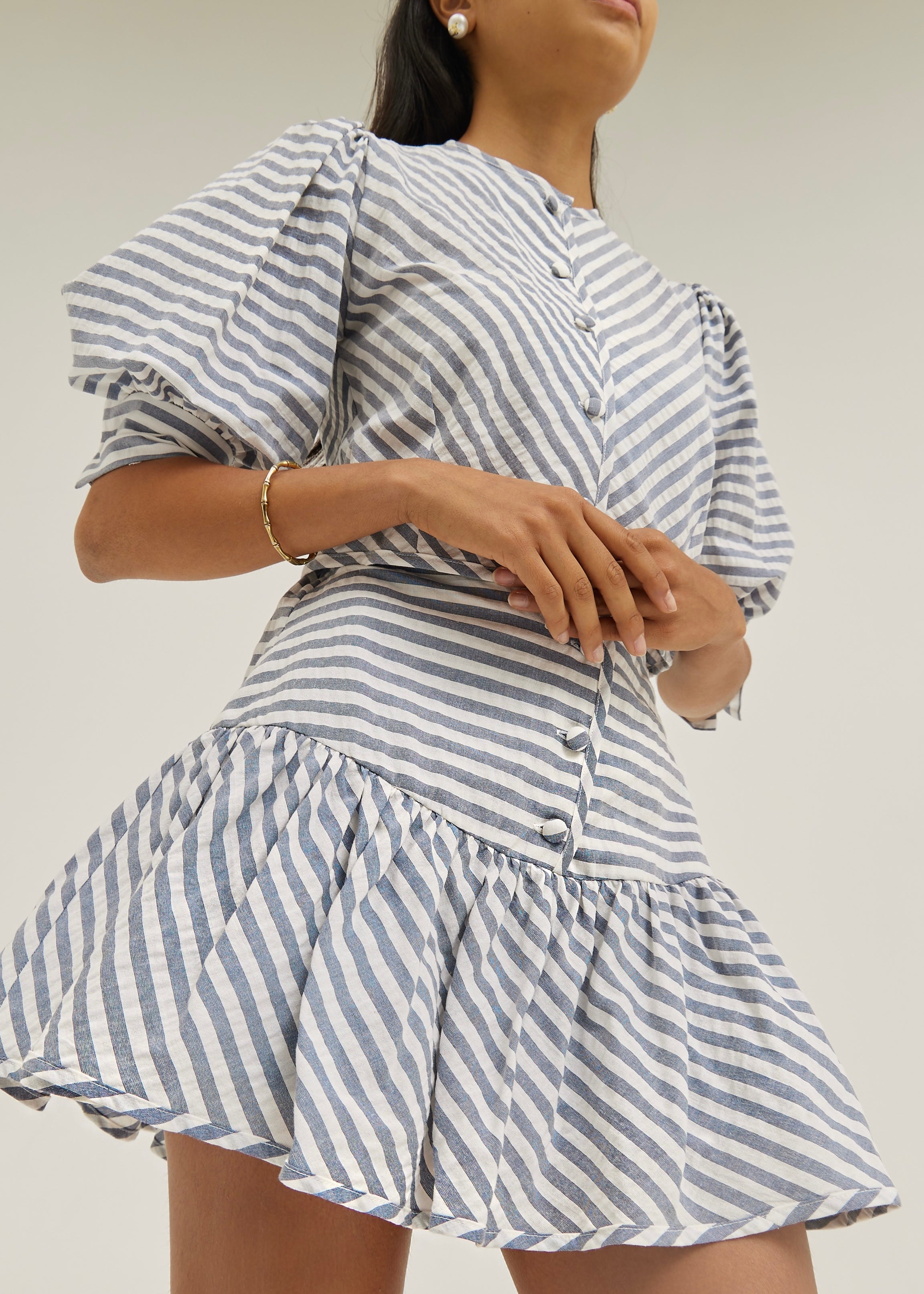 Laney Stripe Resort Skort | Navy/White