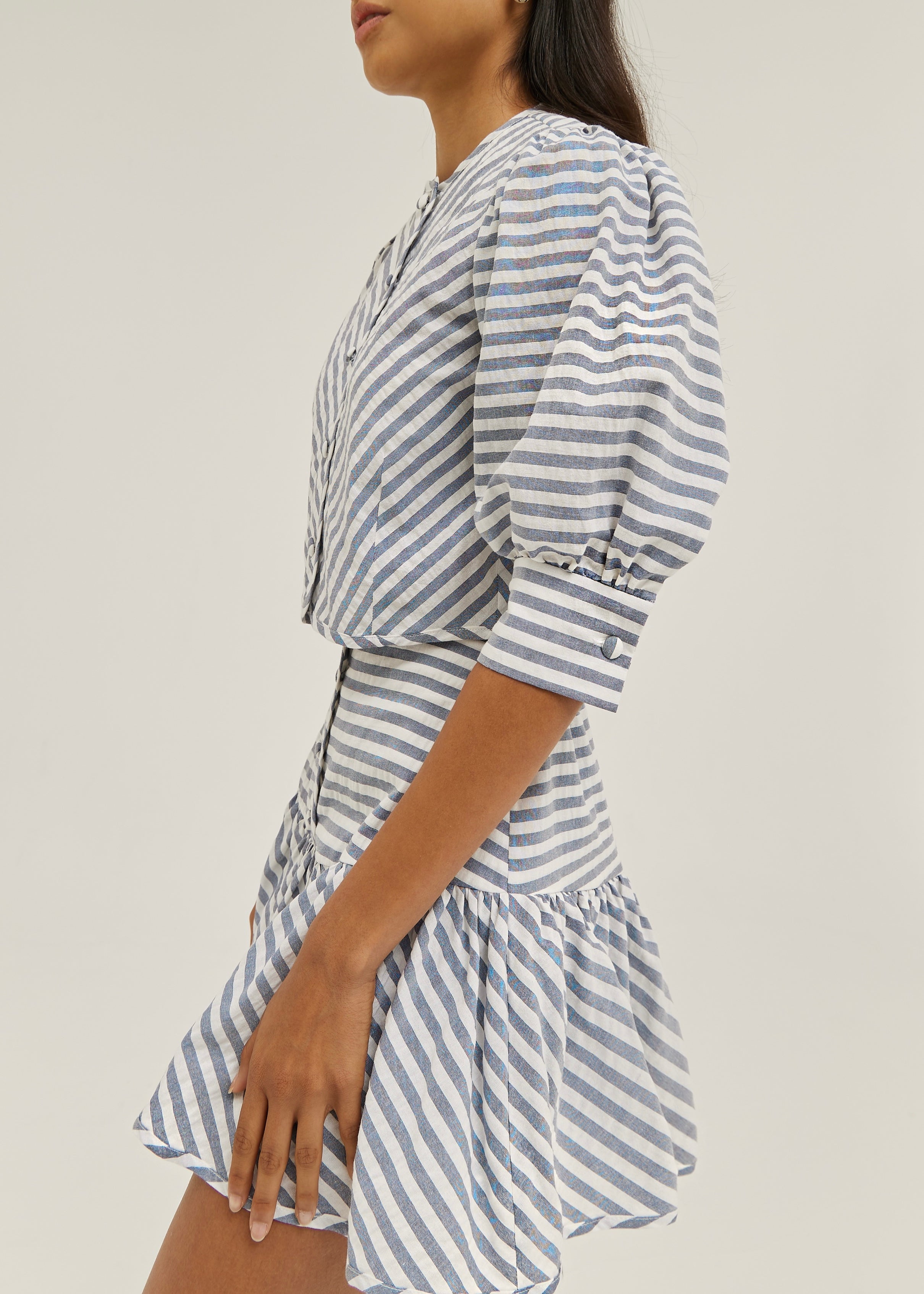 Laney Stripe Resort Skort | Navy/White