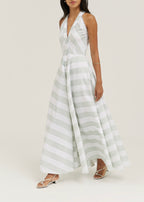 Emelia Soft Stripe Maxi Dress | Mint/White