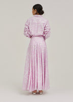 Palm Beach Printed Dream Skirt | Pastel Mauve