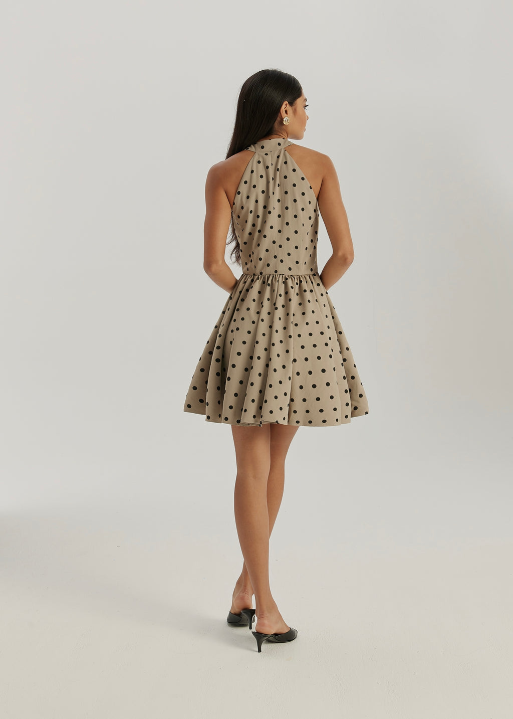 Hoxton Polka Dream Dress | Olive