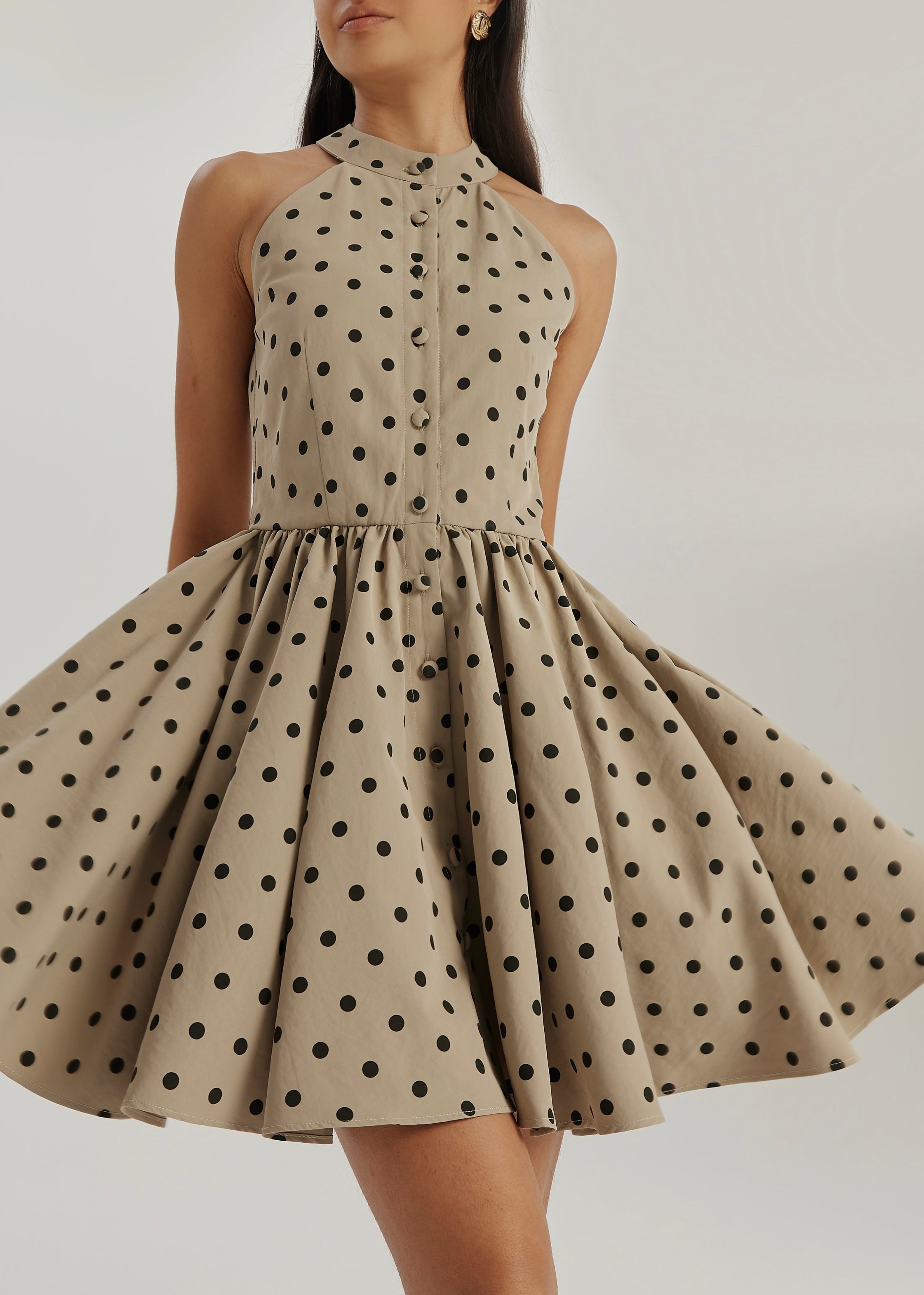 Hoxton Polka Dream Dress | Olive