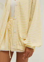 Coco Striped Knit Shorts | Lemonade