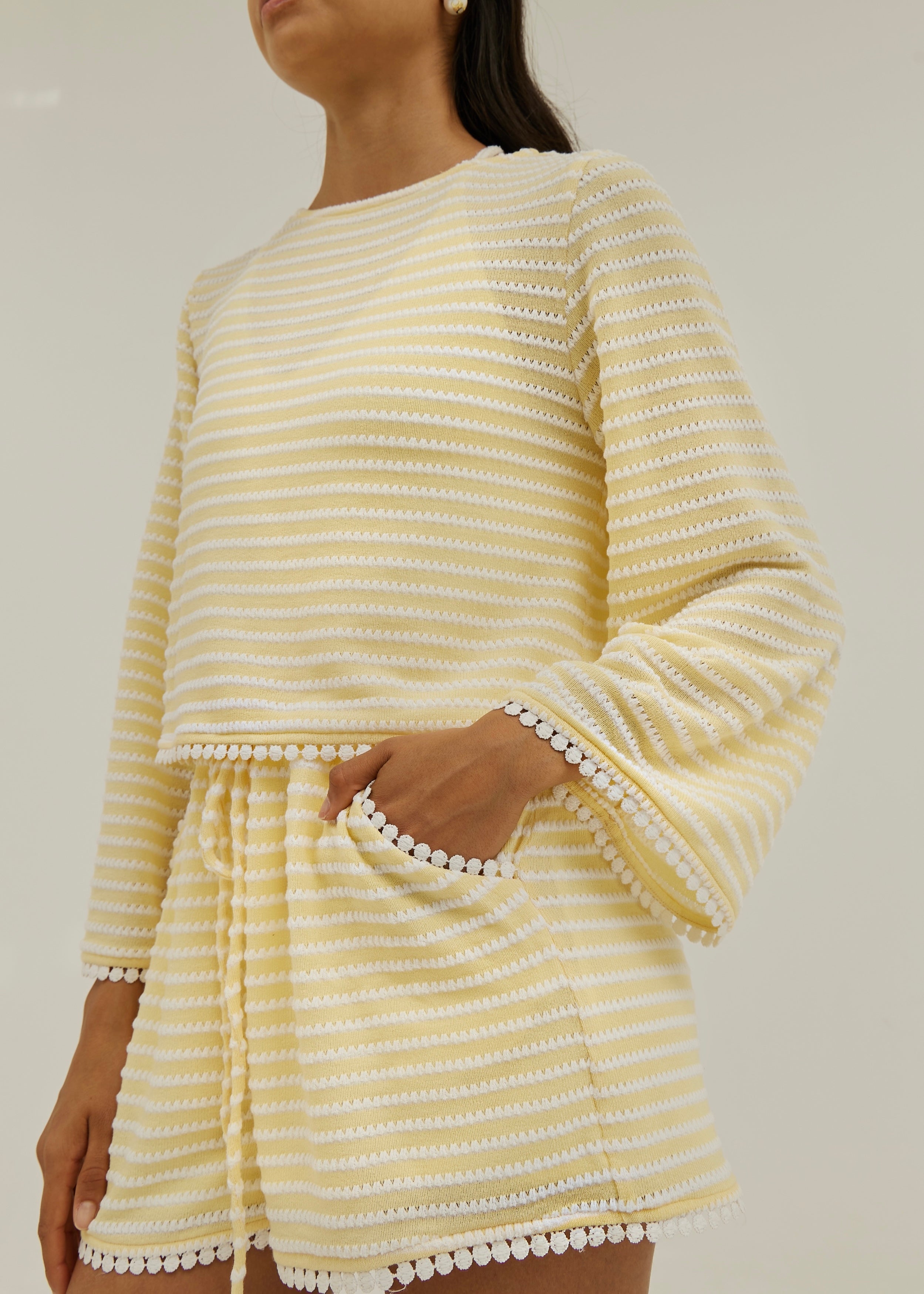 Coco Striped Knit Sweater | Lemonade