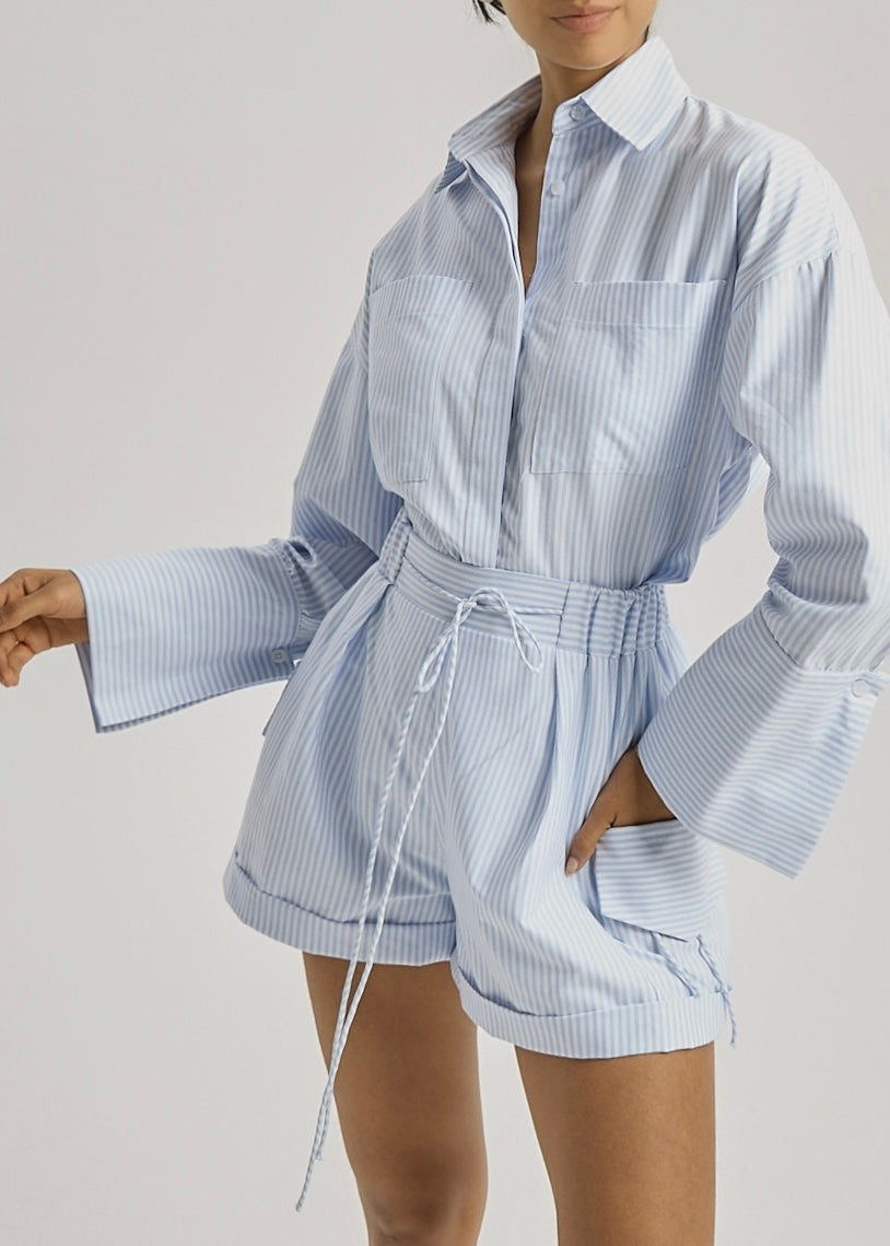 Portofino Stripe Shirt | Blue/White