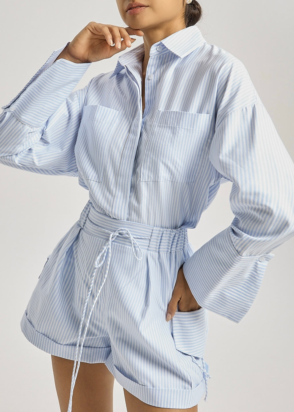 Portofino Stripe Shorts | Blue/White