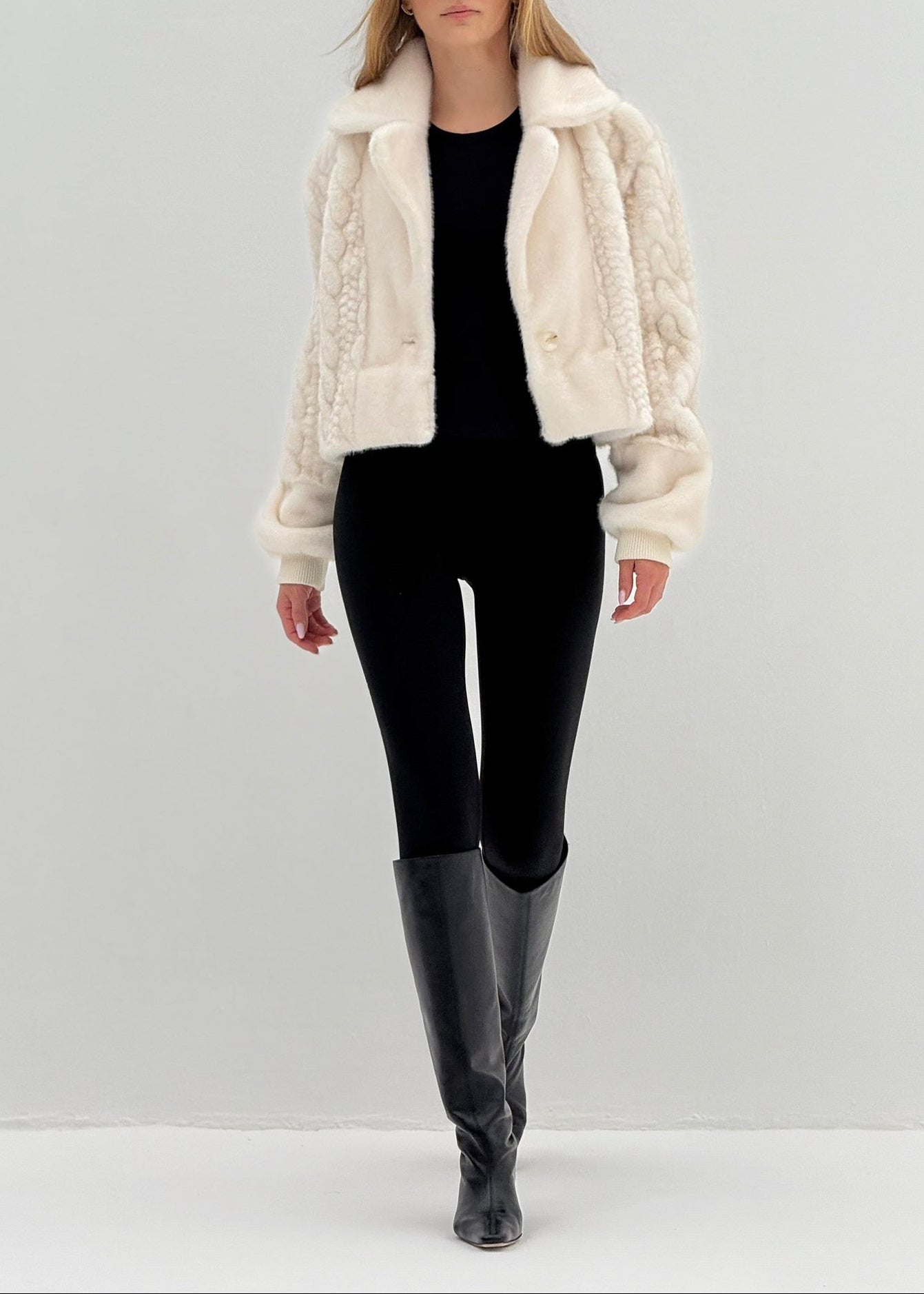 Belgravia Luxe Fur Coat | Winter Latte