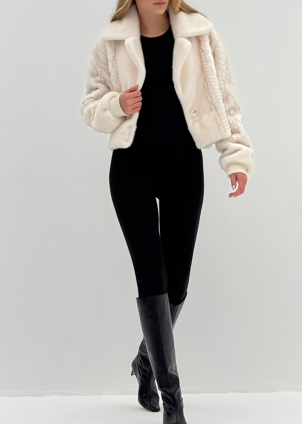 Belgravia Luxe Fur Coat | Winter Latte