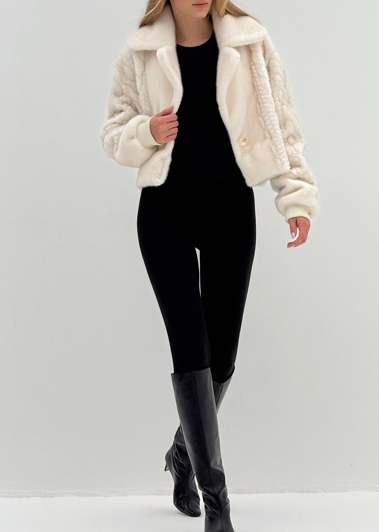Belgravia Luxe Fur Coat | Winter Latte