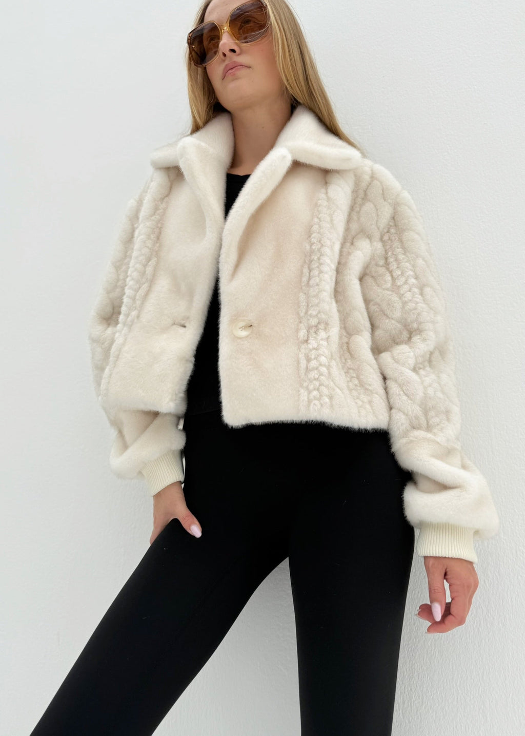 Belgravia Luxe Fur Coat | Winter Latte