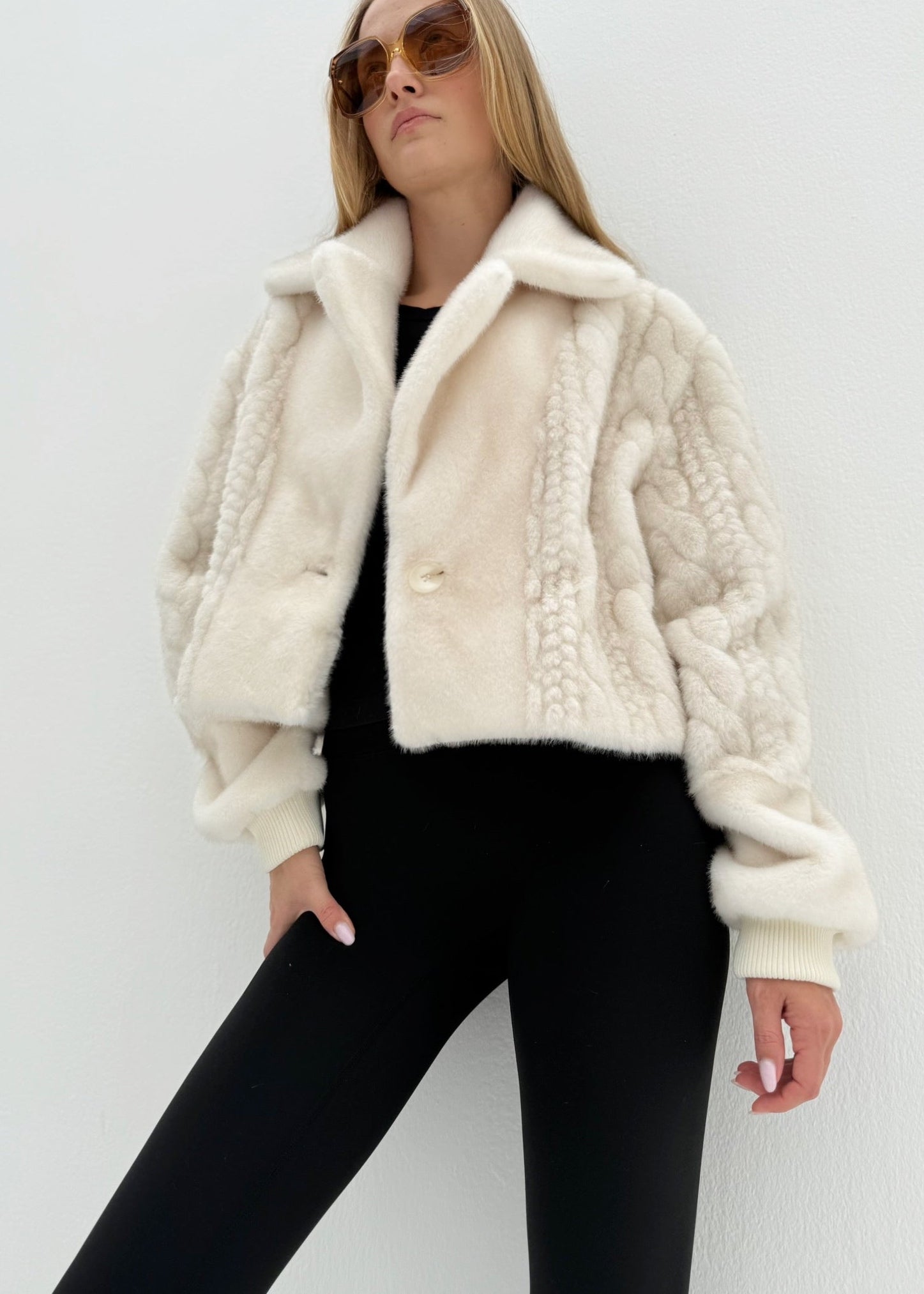 Belgravia Luxe Fur Coat | Winter Latte
