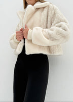Belgravia Luxe Fur Coat | Winter Latte