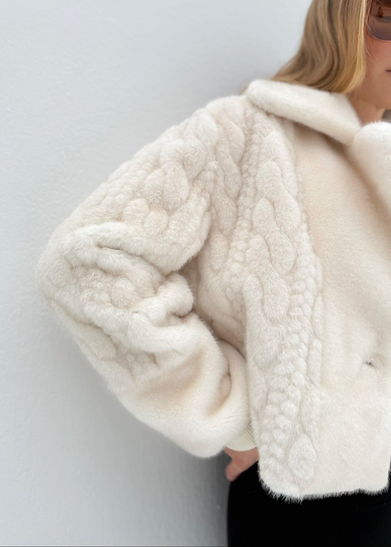 Belgravia Luxe Fur Coat | Winter Latte