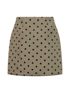 Hoxton Polka Mini Skirt | Olive