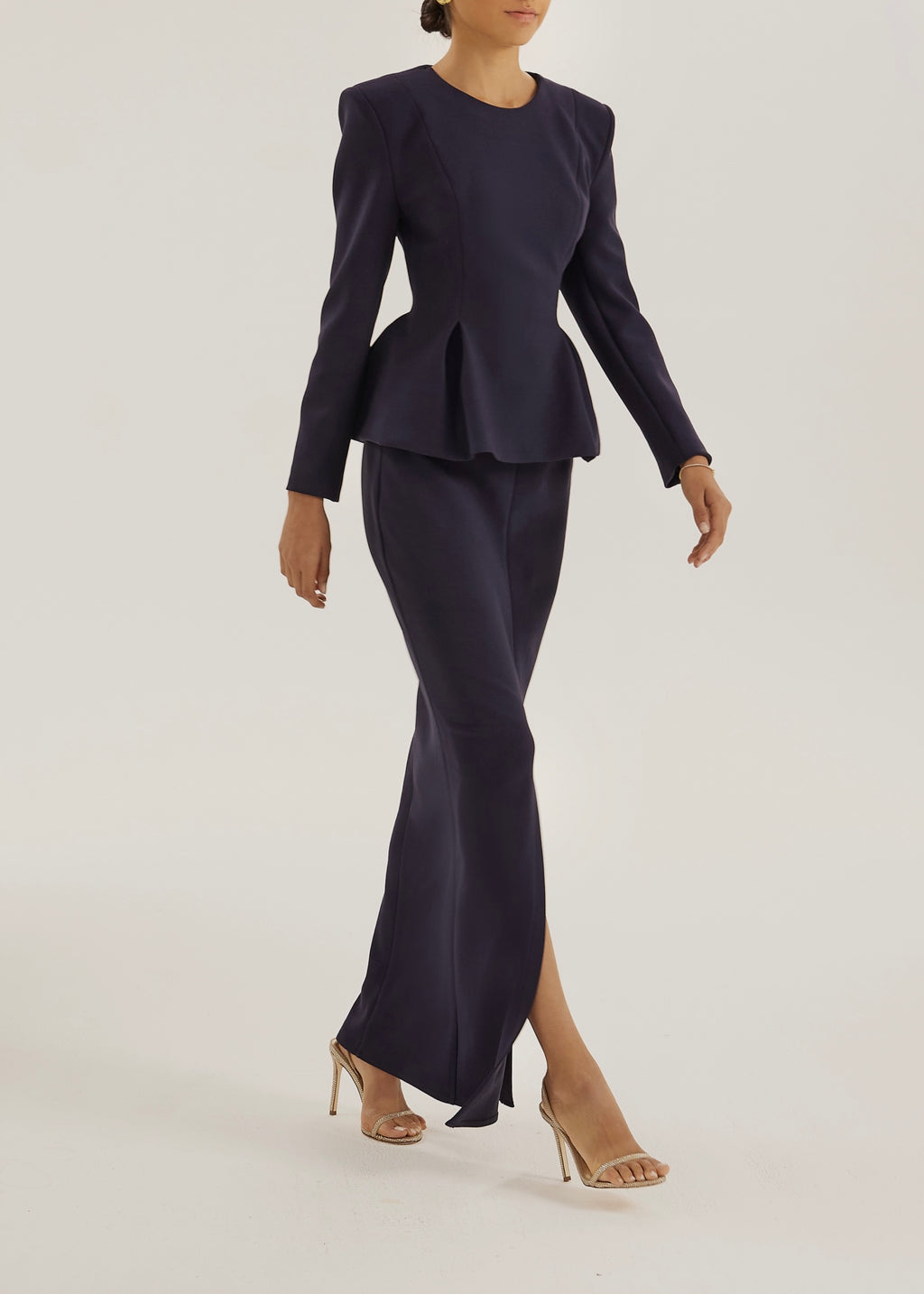 Jackie O Fit & Flare Top | Navy