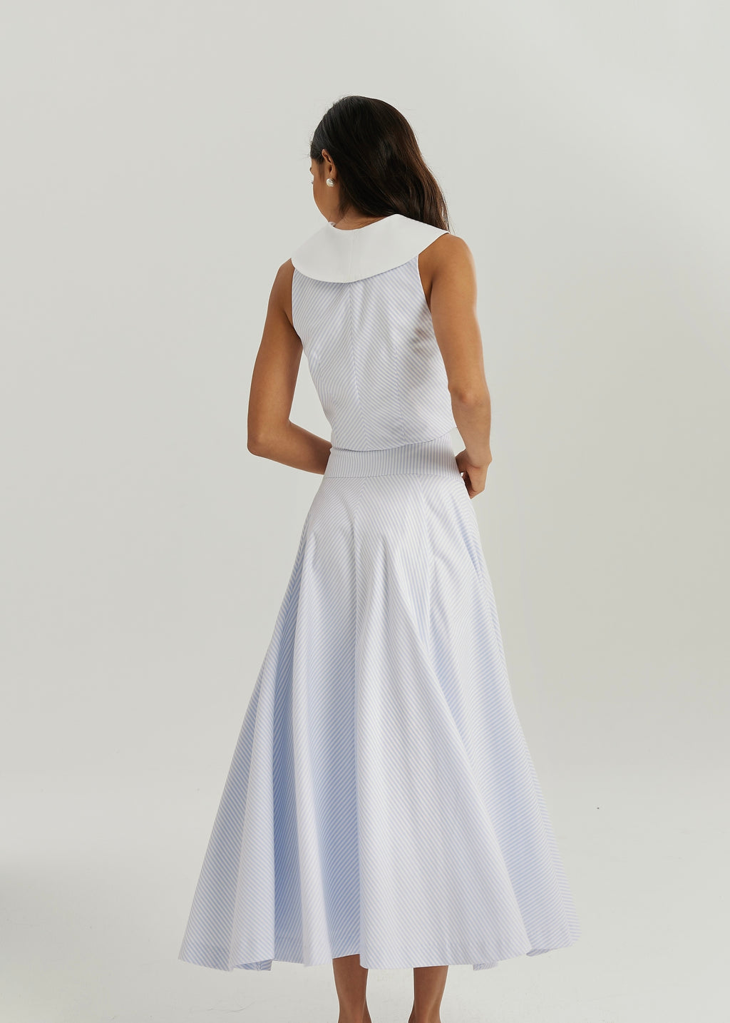 Juliana Stripe Dream Skirt | Blue/White