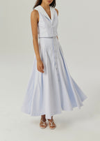 Juliana Stripe Day Top | Blue/White