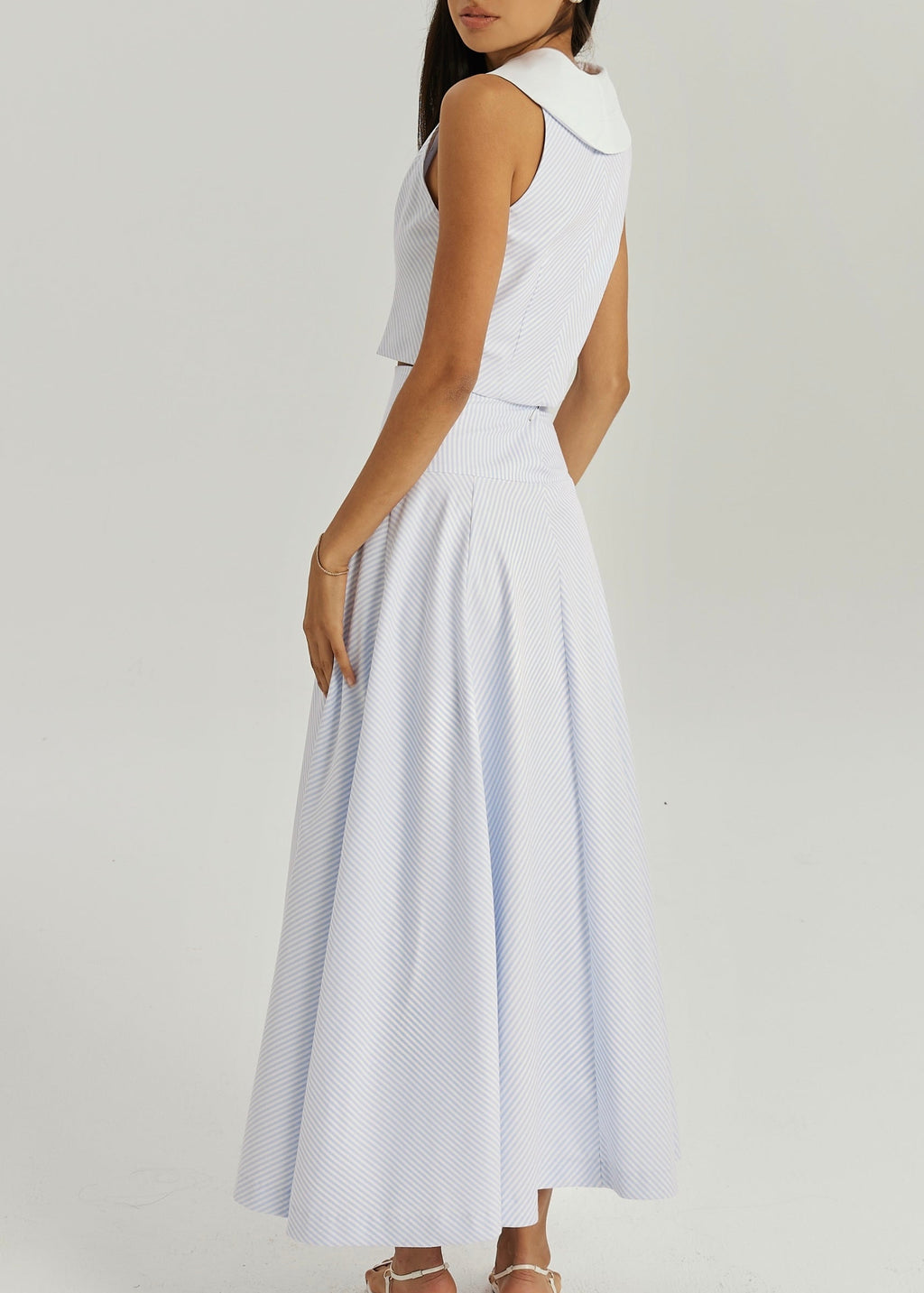 Juliana Stripe Day Top | Blue/White