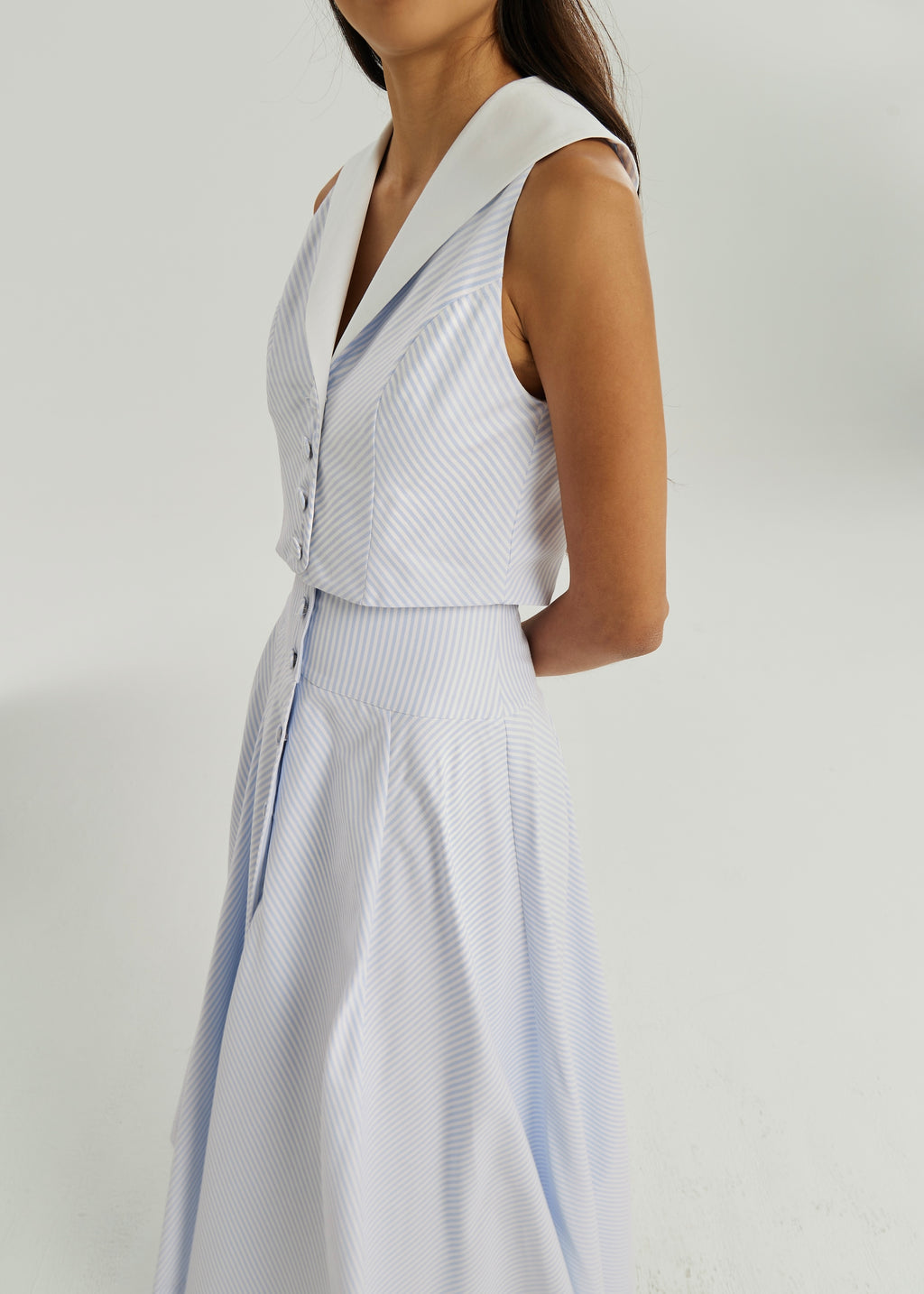 Juliana Stripe Day Top | Blue/White