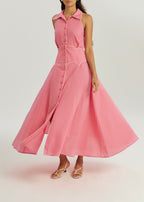 Kalila Contrast Icon Dress | Pink