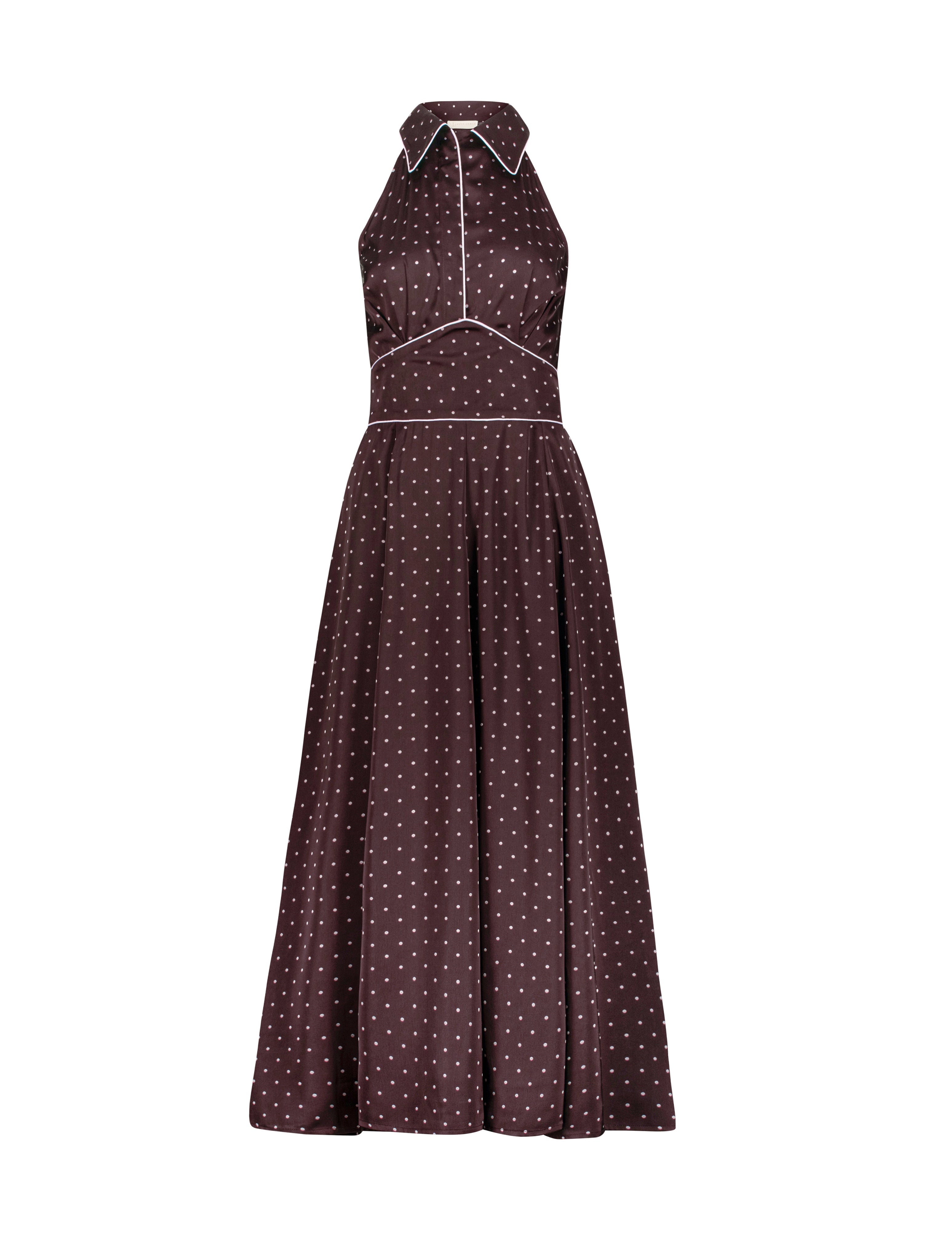 Liberty Polka Elegance Dress | Merlot