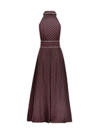 Liberty Polka Elegance Dress | Merlot