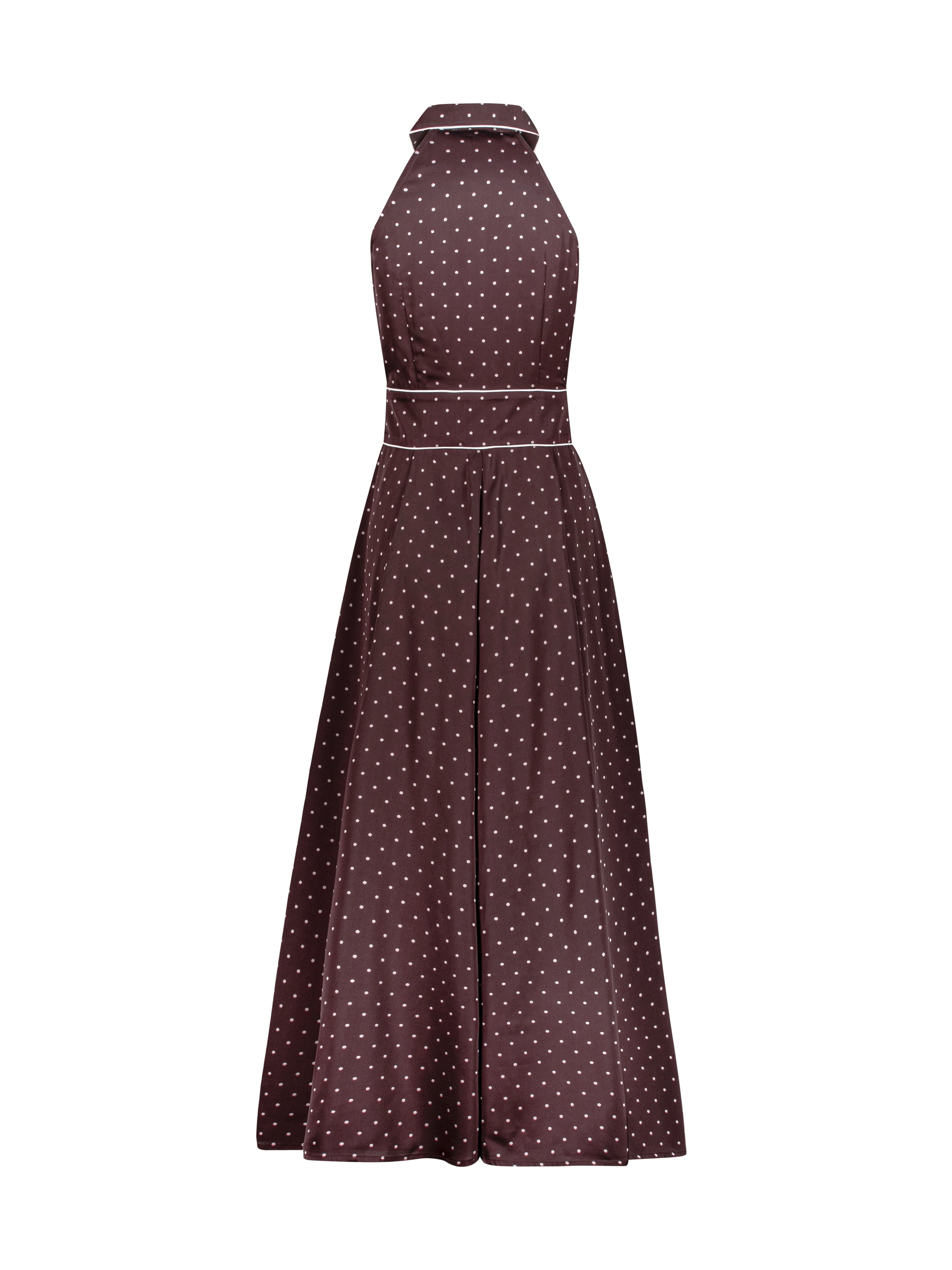 Liberty Polka Elegance Dress | Merlot