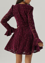 Marni Velvet & Lace Elegance Dress | Plum
