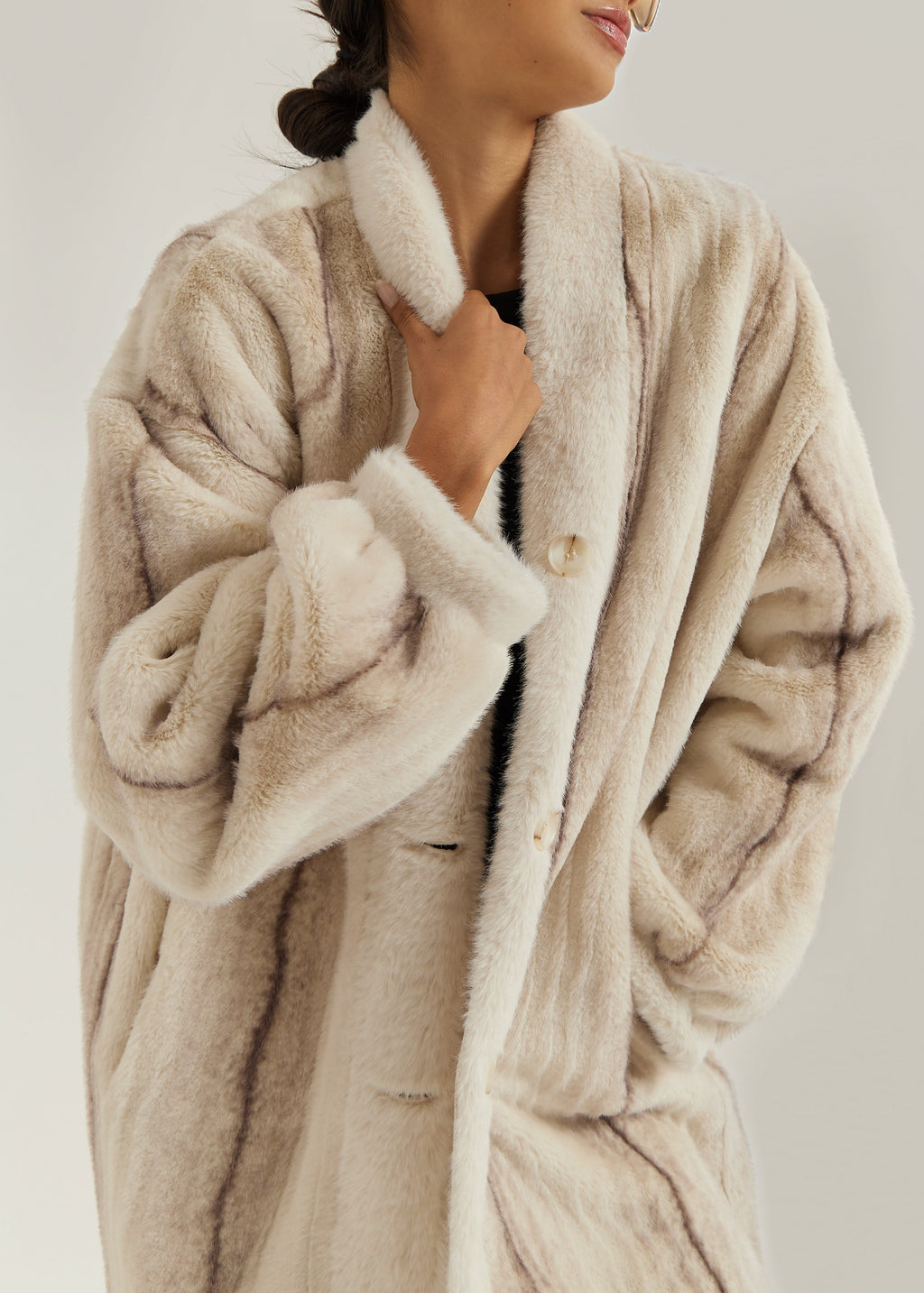 Mirabelle Premium Fur Coat | Ivory