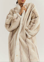 Mirabelle Premium Fur Coat | Ivory