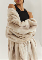 Mirabelle Premium Fur Coat | Ivory
