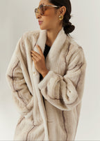 Mirabelle Premium Fur Coat | Ivory