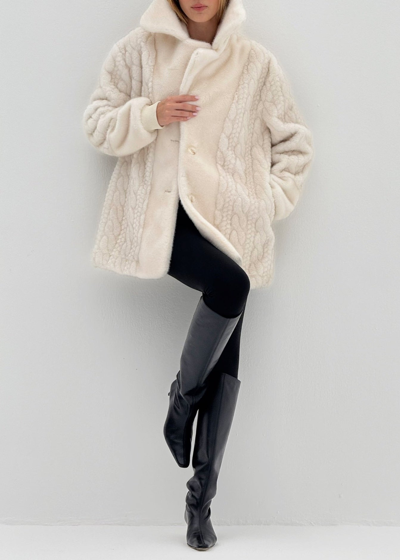 Montclair Iconic Fur Coat | Winter Latte