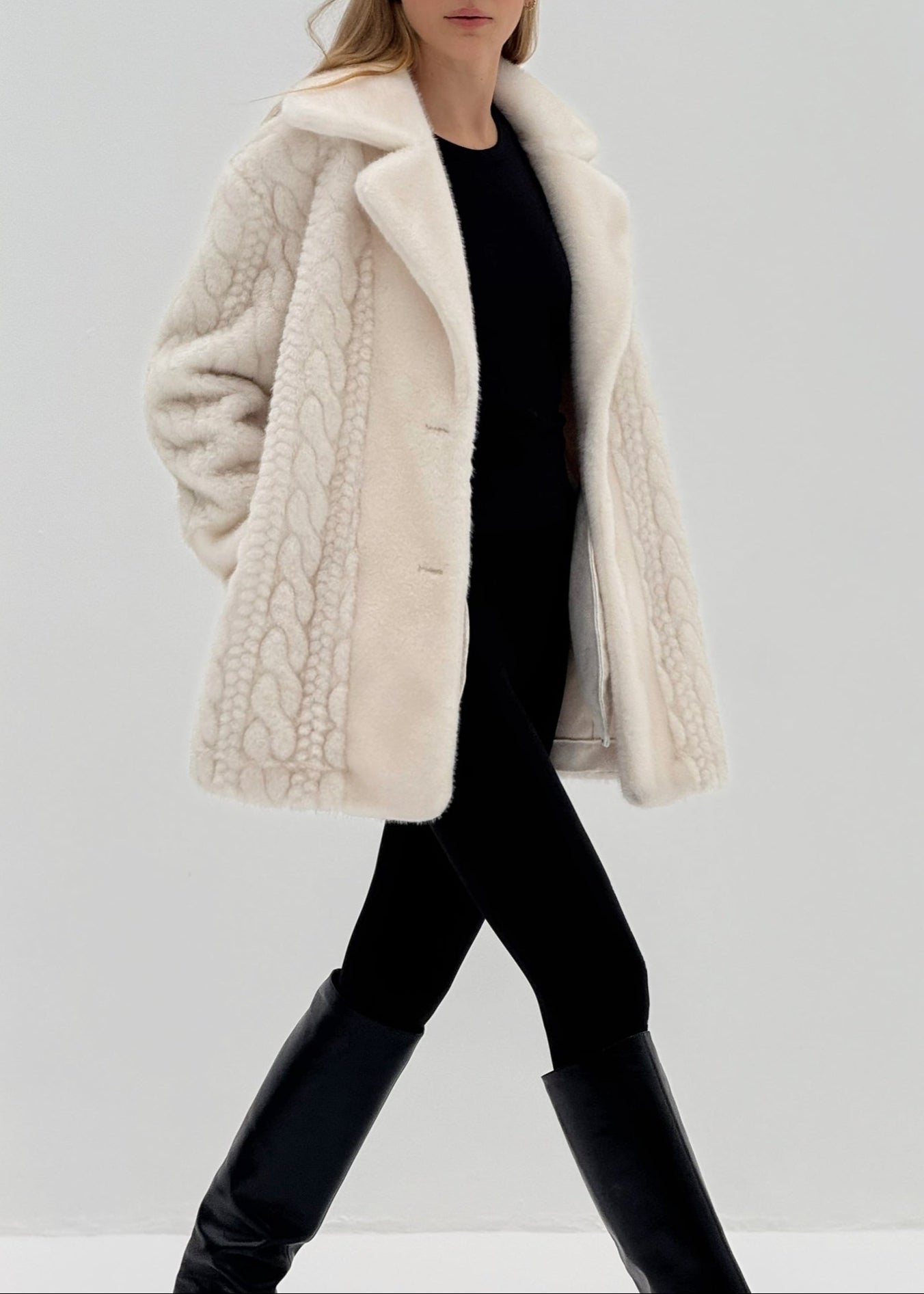 Montclair Iconic Fur Coat | Winter Latte