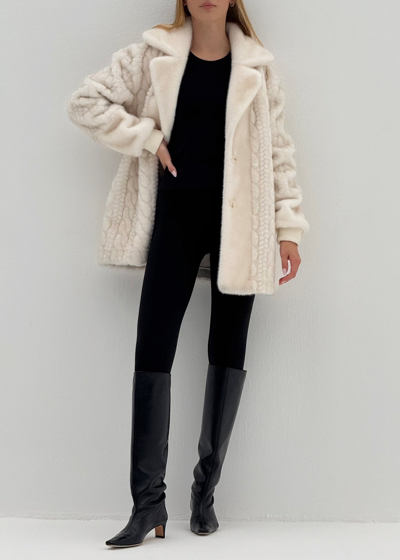 Montclair Iconic Fur Coat | Winter Latte