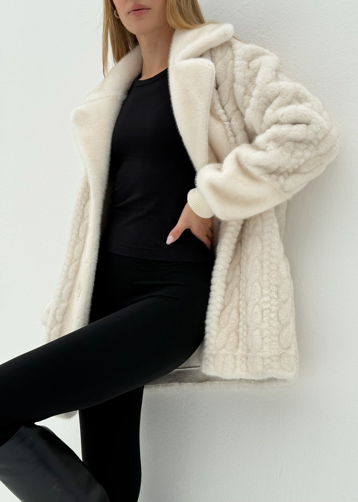 Montclair Iconic Fur Coat | Winter Latte