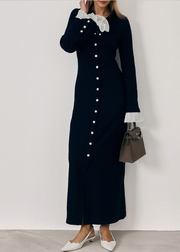 Nikita Effortless Statement Dress | Navy