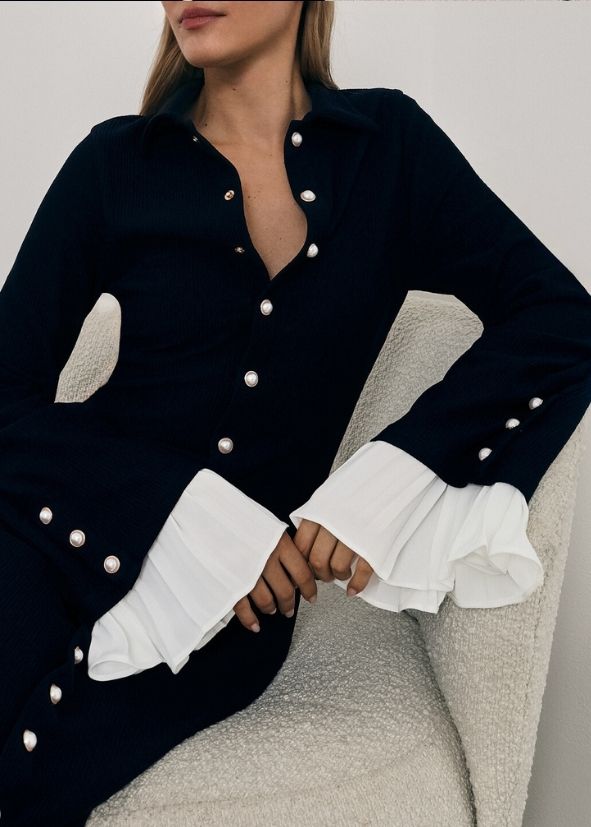 Nikita Effortless Statement Dress | Navy