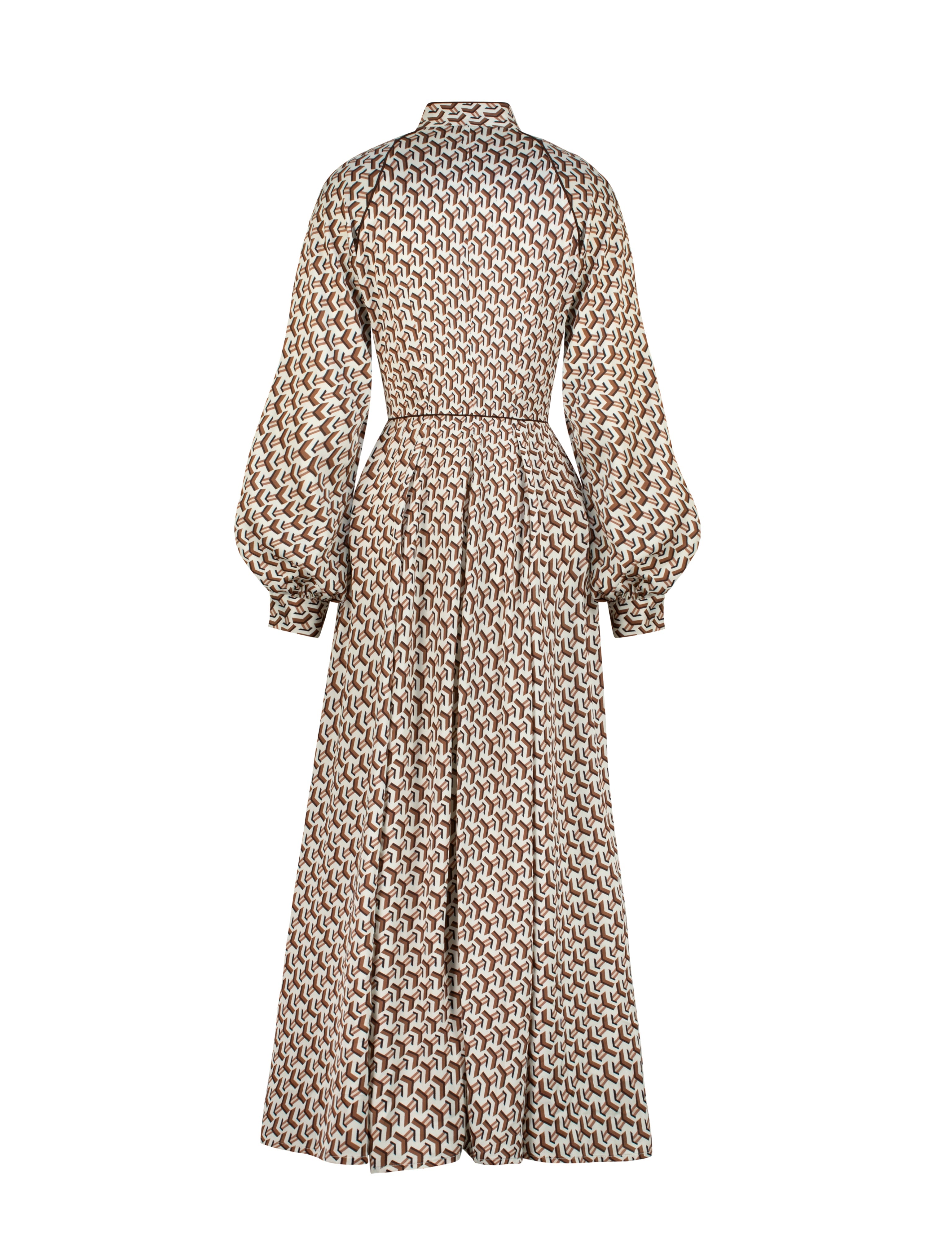Oxana Geo Print Icon Dress | Ivory