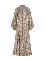 Oxana Geo Print Icon Dress | Ivory