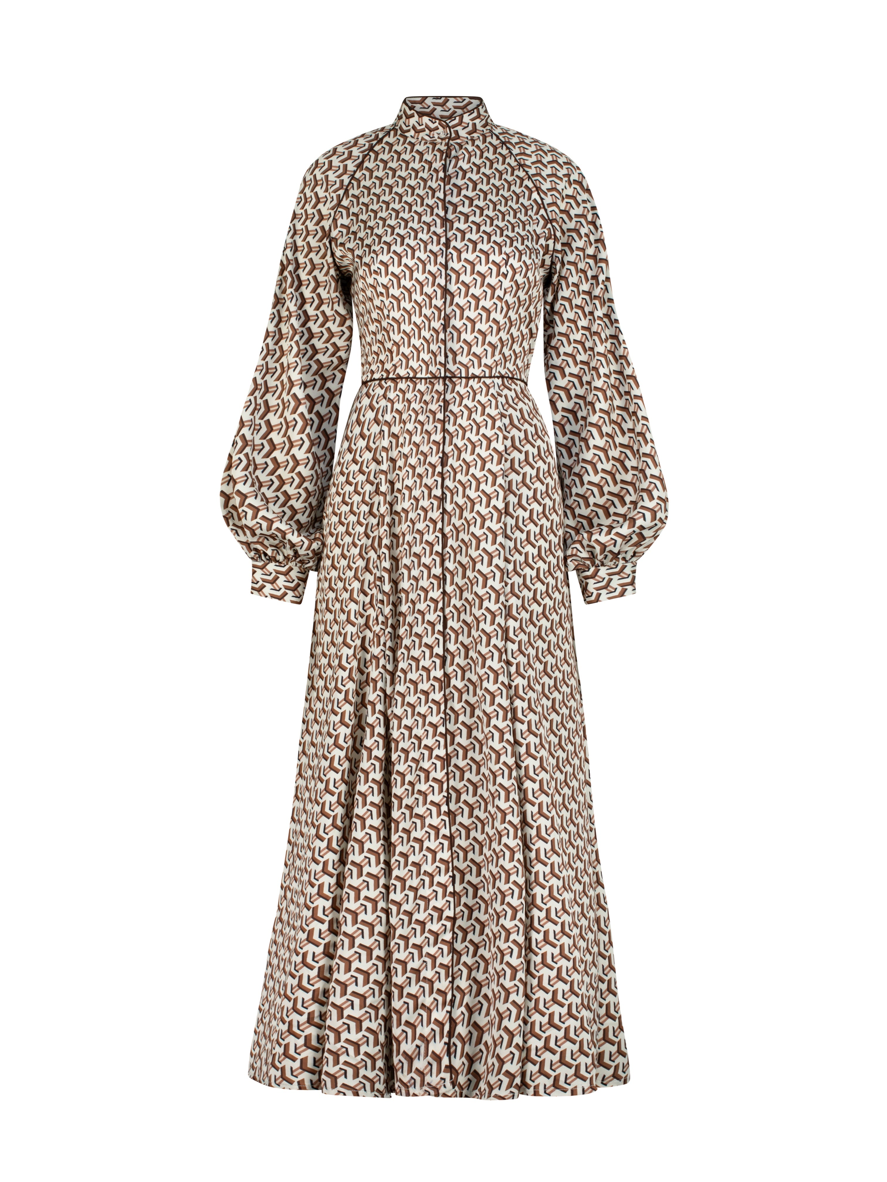 Oxana Geo Print Icon Dress | Ivory
