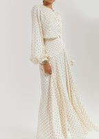 Rhona Polka Dot Dream Skirt | Ivory/Black